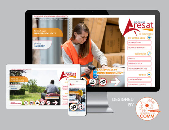 Création site web | ARESAT Occitanie | Toulouse | espritCréateur.COMM'